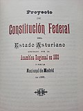 Miniatura para Proyeutu de Constitución Federal del Estáu Asturianu