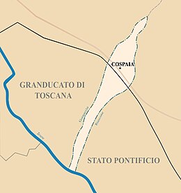 Repubblica di Cospaia - Localizzazione