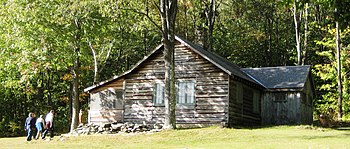 English: The Robert Frost Cabin in Ripton, Ver...