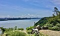 Image 2Atop the Hudson Palisades in Englewood Cliffs, Bergen County, overlooking the Hudson River, the George Washington Bridge, and the skyscrapers of Midtown Manhattan, New York City (from New Jersey)