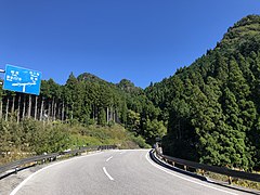 右側が岩古谷山