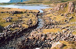 The Viking Canal leaving Loch na h-Àirde