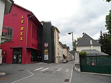 La rue du Lycée Polonais et le cinema "Le Rex"