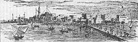 The port of Massawa, Eritrea, founded by the Arabs and later modernized and expanded by the Italians, in a 19th-century engraving ST-Massowa.jpg