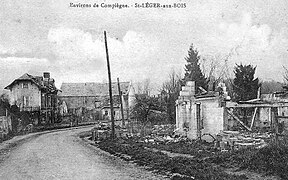 Vue du village en 1918.
