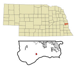 Location of Springfield, Nebraska