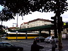 Blick über die Kreuzung Bornholmer Straße zur Pankower Ecke der Schönhauser Allee