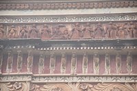 Terracotta relief at Gauranga temple