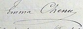 signature d'Emma Chenu