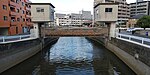 名柄川の水門