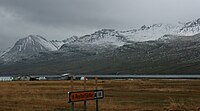 Paisaiaren ikuspegia Fáskrúðsfjörður-tik gertu