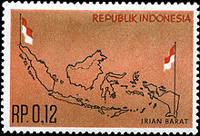 Rp 0.12 Indonesian stamp of 1963. Stamp West Irian 1963 12s.jpg