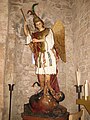Statua in carta pesta di San Michele secolo XIX