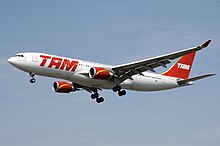 LATAM Airlines is the largest airline in Latin America in terms of number of annual passengers flown. Tam.a330-200.pt-mvl.arp.jpg