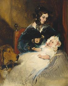 The Duchess of Abercorn and Child by Sir Edwin Henry Landseer (1802-1873).jpg