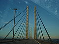 Auf der Öresundbrücke beginnt der schwedische Teil der Europastraße 20.