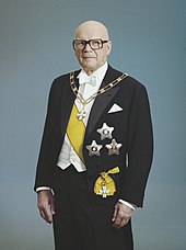 Urho Kekkonen was Finland's longest-serving president in 1956-1982. Urho-Kekkonen-1975b (cropped).jpg