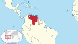 Location of Venesuela Qoʻshma Shtatlari