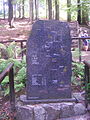 Granittafel mit dem Verlauf der Spree, an der Spreequelle