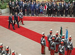 President Enrique Peña Nieto and President Jimmy Morales in Guatemala City; 2017.