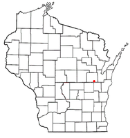 Vị trí của Appleton trong ban Wisconsin