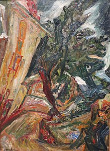 Chaïm Soutine, Paysage avec Figures-Céret, 1922