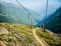 Cableway in the Elbrus region