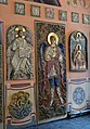 A portion of the ceramic iconostasis of the Church of the Tolga icon of the Mother of God