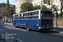 Ikarus 260-as busz a Móricz Zsigmond körtéri végállomáson