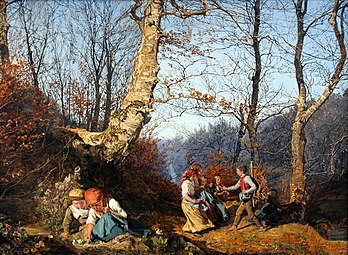 『ウィーンの森の早春』（Vorfrühling im Wiener Wald）1864年