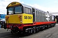 Class 58, no. 58001 at Doncaster Works