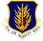 97th Air Mobility Wing Patch
