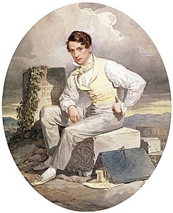 Alexandre Brioullov, Autoportrait (1830), Saint-Pétersbourg, Musée russe.