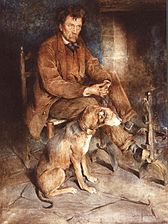 Maurice Rollinat et son chien (1898), Châteauroux, musée Bertrand.