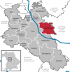 Lage der Gemeinde Allersberg im Landkreis Roth