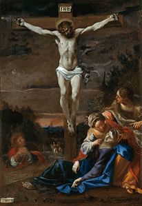 Annibale Carracci, olej na plátně, Crucifixion