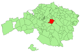 Kaart van Larrabetzu