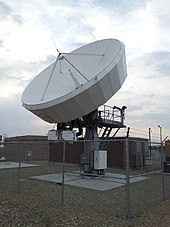 A Tier-1 satellite dish (manufactured by Level 3 Communications) in Boise, Idaho BoiseSatelliteDish.jpg