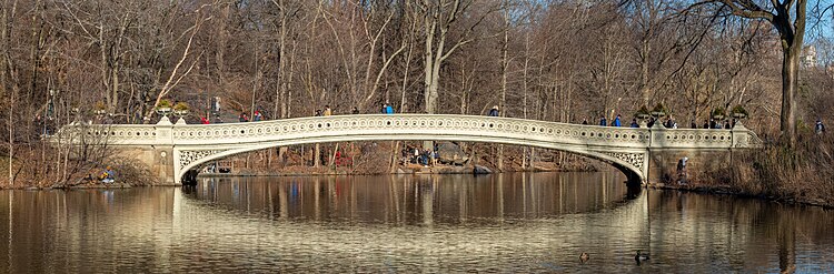 Мост Боу в Центральном парке Нью-Йорка