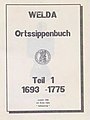 Ortssippenbuch Welda