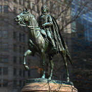 Statue de Pulaski sur Freedom Plaza à Washington, D.C.