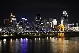 Cincinnati at night