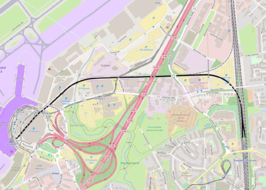 Spoorlijn Düsseldorf-Flughafen - Düsseldorf-Unterrath op de kaart