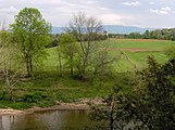 View of the park from the cliffs above the Nolichucky