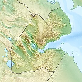 Poloha mesta na mape Džibutska