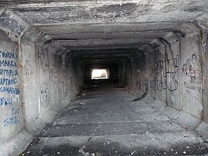 English: Tunnel in Tondiraba. In 1980's it was...