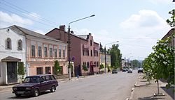 Улица в централната част на град Ефремов