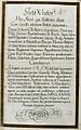 Epitaphinschrift Johann Bartholomäus von Busch, aus dem Thesaurus Palatinus