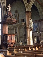 Chaire de l'église Saint-Sulpice.