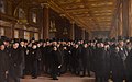 21. A koppenhágai tőzsdéről (Fra Københavns Børs, 1895), Peder Severin Krøyer olajfestménye (javítás)/(csere)